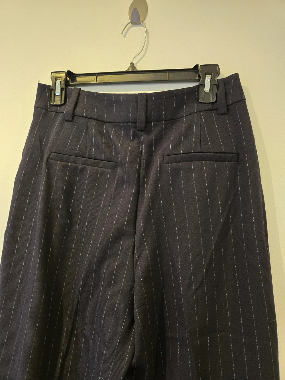 Favorite Daughter Navy Pinstripe Trousers - Picture 8 of 11